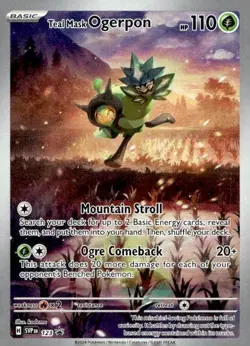 Teal Mask Ogerpon 123 Holo Promo Scarlet & Violet Promo Pokemon Lightly Played - Image 1