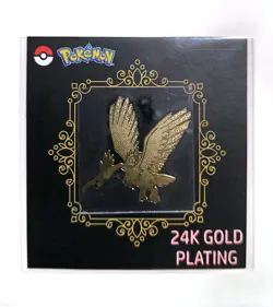 Fearow 24k Gold Plated Sticker Korean Striking Candy Pokemon NM - Image 1