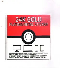 Fearow 24k Gold Plated Sticker Korean Striking Candy Pokemon NM - Image 2