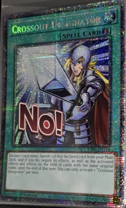 Crossout Designator RA05-EN118 Starlight Rare 1st Edition Yu-Gi-Oh NM - Image 1