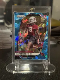 2024 Panini Prizm Marvin Harrison Jr. Blue Ice Prizm /99 #375 (RC) Cardinals - Image 1