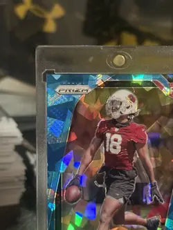 2024 Panini Prizm Marvin Harrison Jr. Blue Ice Prizm /99 #375 (RC) Cardinals - Image 5