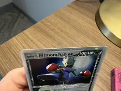 Pokemon Rocket's Hitmonchan ex 98/109 Team Rocket Returns Holo Swirl LP - Image 5
