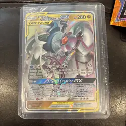 Pokemon TCG Arceus & Dialga & Palkia GX Tag Team 156/236 Cosmic Eclipse - Image 1