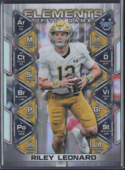 2024 Bowman Chrome University Elements of the Game #EG-18 Riley Leonard - MINT - Image 1