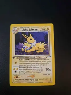 Light Jolteon 1st Edition 48/105 Neo Destiny Pokemon Excellent Condition - Image 1