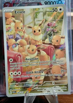 Pokemon Twilight Masquerade Eevee Illustration Card 188/167 Rare - Image 1