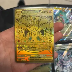 Mega Lucario EX 188/132 Mega Hyper Rare Gold Card English Edition - Image 3