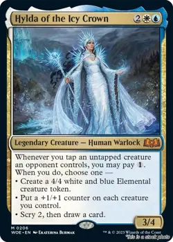 MTG Hylda of the Icy Crown [WOE - 206] LP - Image 1