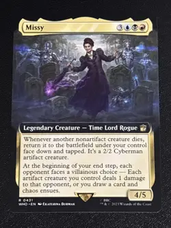 MTG Universes Beyond: Doctor Who Missy Extended Art 0431 NM Rare - Image 1