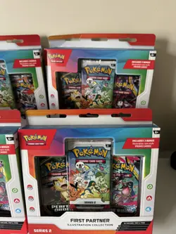 x4 Series 2 Pokemon TCG: First Partner Illustration Collection Box Sealed - Image 2