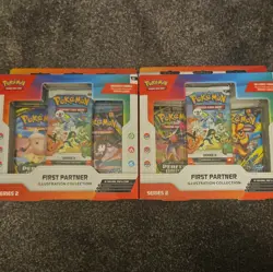 2x Pokemon - First Partner Illustration Collection - Series 2 - Factory Sealed.. - Image 1