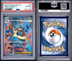 Pokemon TCG 2025 Mega Lucario ex 160/132 Ultra Rare Holo PSA 10 - Image 3