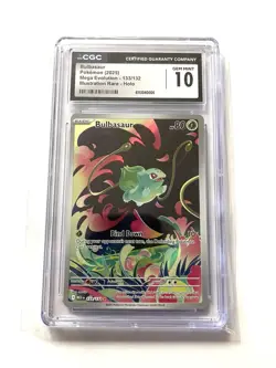 Bulbasaur *CGC 10* Illustration Rare * #133 *2025* Pokemon - Image 1