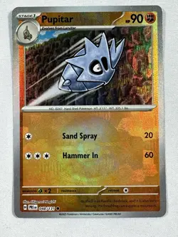 Pokemon Pupitar Poke Ball Pattern Holo 048/131 Prismatic Evolutions Near Mint - Image 1