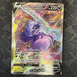 Pokemon Galarian Slowking V 179/198 SWSH Chilling Reign Alternate Art Holo - Image 1