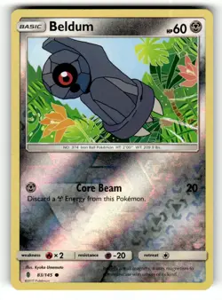 Beldum 83/145 Common Guardians Rising Reverse Holo Pokemon Near Mint - Image 1