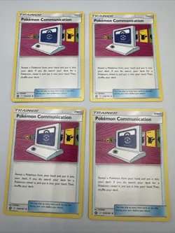 4x Lightly Played Pokemon Communication - 152b/181 - Pokemon Trainer's Toolkit P - Image 1