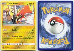 Tapu Koko 85/214 Holo Rare Lost Thunder Pokemon Reverse Holo LP - Image 3