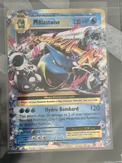 Pokemon M Blastoise EX Full Art Holo Ultra Rare Evolutions 22/108 220 HP - Image 1