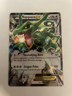 Rayquaza EX 75/108 Holo EX Rare Roaring Skies Pokemon NM - Image 1
