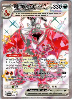 Charizard ex 074 Holo Promo Scarlet & Violet Promo Pokemon Holo Near Mint - Image 1