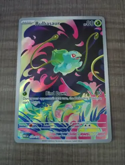 Bulbasaur 133/132 Mega Evolution Illustration Rare Pokemon TCG - Image 1