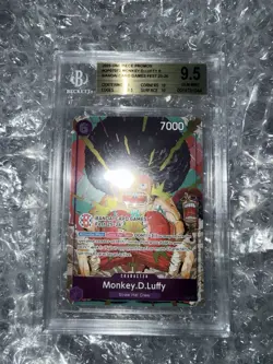 One Piece Afro Luffy OP07-073 Promo One Piece Bandai Card Fest 25-26 ENGLISH BGS - Image 1