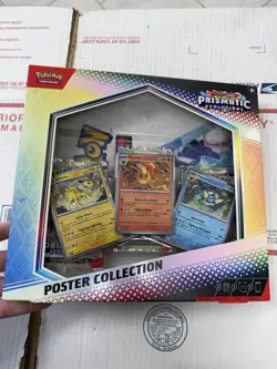 Pokemon TCG Prismatic Evolutions Scarlet & Violet Poster Collection Box - Image 1