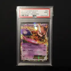 2013 Pokemon BW PSA 9 Mewtwo EX Holo 54/113 Legendary Treasures - Image 1