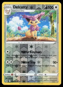 Delcatty 211/264 Reverse Holo Pokemon Fusion Strike LP - Image 1