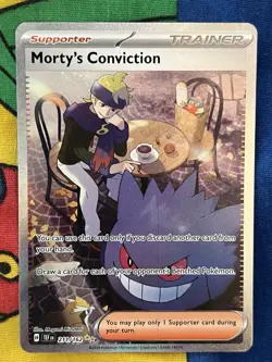 Morty's Conviction 211/162 SV05: Temporal Forces Pokemon TCG Holo - Image 1