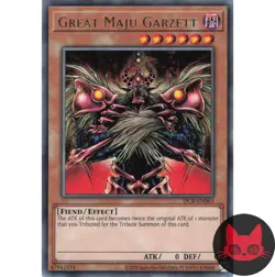 Yugioh Great Maju Garzett DCR-EN063 Reprint Rare NM - Image 1