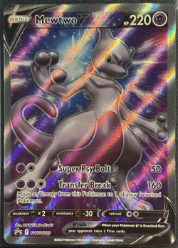 Mewtwo V SWSH229 - Sword & Shield Ultra Rare Promo Pokemon TCG - NN/M Card - Image 1