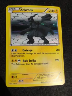 Zekrom 47/114 Black & White Holo Pokemon - Image 1