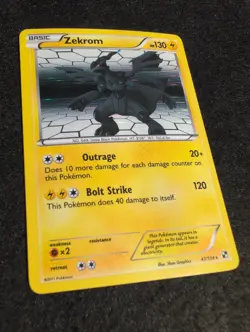Zekrom 47/114 Black & White Holo Pokemon - Image 2