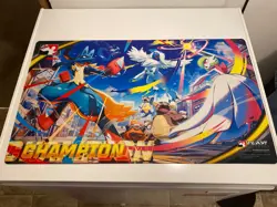 Play! Pokemon Champion Playmat Lucario Gardevoir Kangaskhan for Pokemon TCG - Image 1