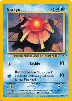 Pokemon - Staryu #56/64 - Neo Revelation Unlimited - Image 1