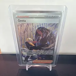 Geeta 218/193 Paldea Evolved Full Art Holo Ultra Rare Trainer Supporter - Image 2