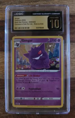 2020 POKEMON SWSH BLACK STAR PROMO #052 GENGAR-HOLO CGC Pristine 10 Champions - Image 4