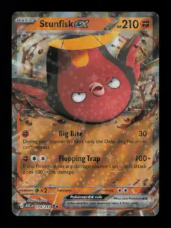 STUNFISK EX DOUBLE RARE 114/217 NM POKEMON - Image 1