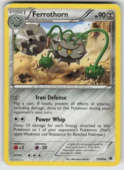 Ferrothorn 73/98 Uncommon Emerging Powers Pokemon Heavily Played - Image 1