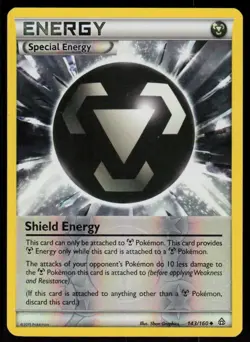 Shield Energy 143/160 Uncommon Primal Clash Pokemon Reverse Holo Lightly Played - Image 1