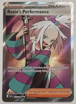 Pokemon TCG Chaos Rising Roxie's Performance - Ultra Rare Full Art 112/086 - NM - Image 1