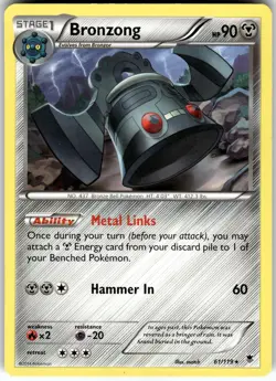 Bronzong 61/119 Rare Phantom Forces Pokemon Near Mint - Image 1