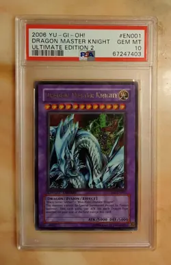 Yu-Gi-Oh 2006 Dragon Master Knight PSA 10 GEM MINT UE02-EN001 Limited Edition! - Image 1