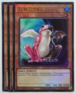 Yugioh x3 Substitoad BLGG-EN054 Ultra Rare 1st Edition - Image 1