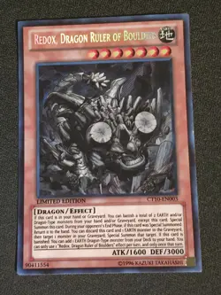 Yugioh Redox, Dragon Ruler of Boulders CT10-EN003 2013 Limited Edition NM - Image 1