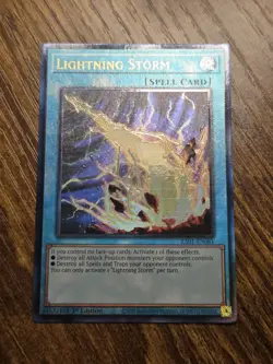 Lightning Storm (PUR) RA01-EN061 Prismatic Ultimate Rare Yugioh 1st Edition VLP - Image 2