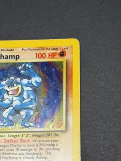 MP Machamp Base Set 8/102 Holo 1st Edition Holo Rare WOTC Pokemon TCG - Image 4
